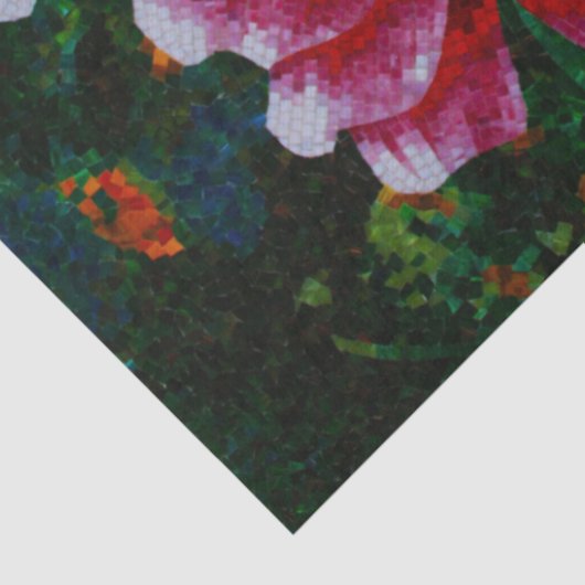 rozen mozaïek tissuepapier (Detail)