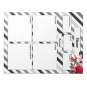 Rozen n strepen _ Disease Temp 1 Notitieblok (Voorkant)