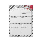 Rozen n strepen _ Pathofysiologie Temp Notitieblok (Linkerzijde)