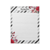 Rozen N Strepen_ Verpleging Notes Notitieblok (Linkerzijde)