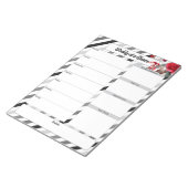 Rozen n strepen _ Week in een oogopslag Notitieblok (Schuin)