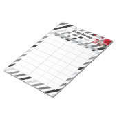 Rozen n strepen _ Wekelijks overzicht Notitieblok (Schuin)