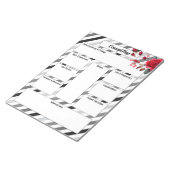 Rozen N Stripes _ Conceptkaart Notitieblok (Schuin)