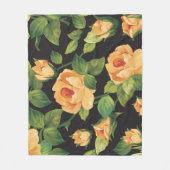 Rozen, naadloos bloemmotief. fleece deken (Voorkant)