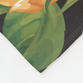 Rozen, naadloos bloemmotief. fleece deken (Hoek)