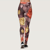 Rozen naadloos Leggings (Achterkant)