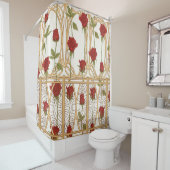  rozen naadloos patroon, achtergrond douchegordijn (In situ)