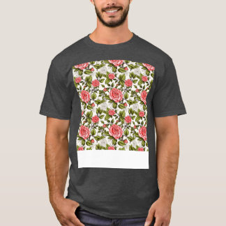 Rozen Naadloos Patroon Bloembloem Bud Th T-shirt