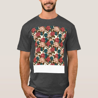 Rozen Naadloos Patroon  Bloembloem Bud Th T-shirt