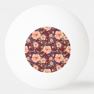 Rozen, naadloos, rood achtergrondpatroon pingpongbal