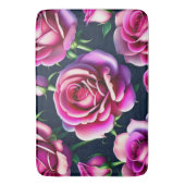 Rozen naadloze Patroonplaat Valentijnsdag Bath Mat (Voorkant Verticaal)