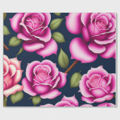 Rozen naadloze patroonValentijnsdag Cadeaupapier (Vlak)