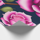 Rozen naadloze patroonValentijnsdag Cadeaupapier (Hoek)