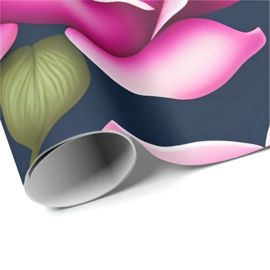 Rozen naadloze patroonValentijnsdag Cadeaupapier (Rol Hoek)