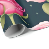 Rozen naadloze patroonValentijnsdag Cadeaupapier (Rol Hoek)