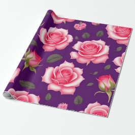 Rozen naadloze patroonValentijnsdag Cadeaupapier