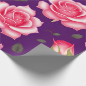 Rozen naadloze patroonValentijnsdag Cadeaupapier (Hoek)