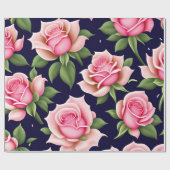 Rozen naadloze patroonValentijnsdag Cadeaupapier (Vlak)