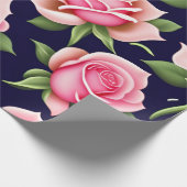 Rozen naadloze patroonValentijnsdag Cadeaupapier (Hoek)