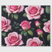 Rozen naadloze patroonverlooppap Valentijnsdag Cadeaupapier (Vlak)