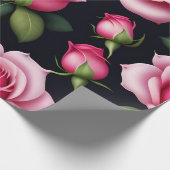 Rozen naadloze patroonverlooppap Valentijnsdag Cadeaupapier (Hoek)