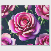 Rozen naadloze patroonverlooppap Valentijnsdag Cadeaupapier (Vlak)