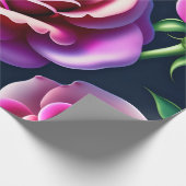 Rozen naadloze patroonverlooppap Valentijnsdag Cadeaupapier (Hoek)