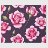 Rozen naadloze patroonverlooppap Valentijnsdag Cadeaupapier (Vlak)