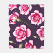 Rozen naadloze Valentijnsdag flesje leeg Fleece Deken (Voorkant)