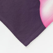 Rozen naadloze Valentijnsdag flesje leeg Fleece Deken (Hoek)