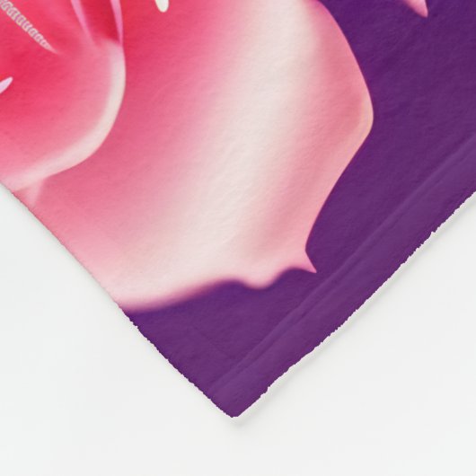 Rozen naadloze Valentijnsdag flesje leeg Fleece Deken (Hoek)