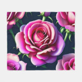 Rozen naadloze Valentijnsdag flesje leeg Fleece Deken (Voorkant (Horizontaal))