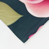 Rozen naadloze Valentijnsdag flesje leeg Fleece Deken (Hoek)