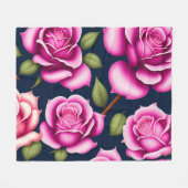 Rozen naadloze Valentijnsdag flesje leeg Fleece Deken (Voorkant (Horizontaal))