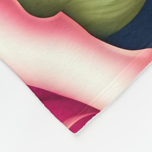 Rozen naadloze Valentijnsdag flesje leeg Fleece Deken (Hoek)