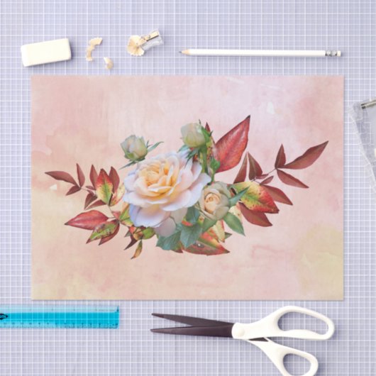  Rozen najaar Floral Tissuepapier (Craft)