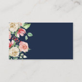 Rozen Navy Blue Hoeveel Kisses-gamekaart Plaatskaartje (Achterkant)