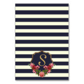 Rozen Navy Stripes en Gouden Tafelnummers (Achterkant)