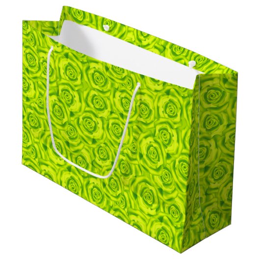 Rozen, neon groot cadeauzakje (Voorkant Gekanteld)
