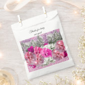 Rozen nep roze glitters zakje met bruidsmeisjesgun (Geknipt)