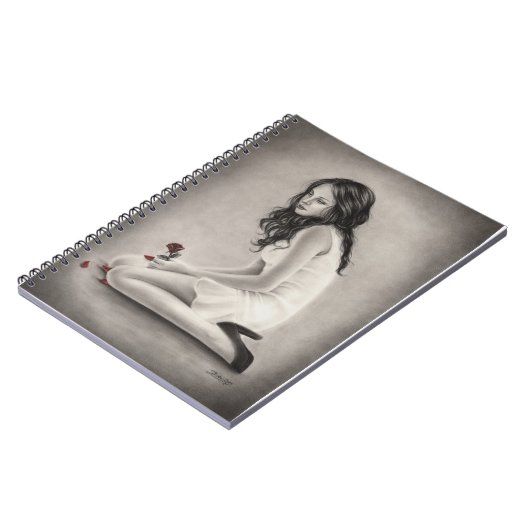 Rozen notebook vergeten notitieboek (Linkerzijde)