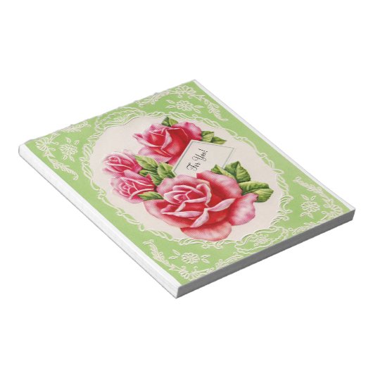 Rozen Notitieblok (Schuin)