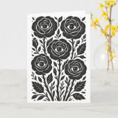 Rozen ogen kaart (Gele Bloem)