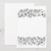Rozen, Olijftakken en Lavendel Kaart (Voorkant / Achterkant)