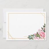 Rozen omarmen religieuze foto uitnodiging (Achterkant)