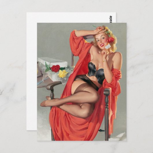 Rozen omhoog briefkaart (Voorkant / Achterkant)