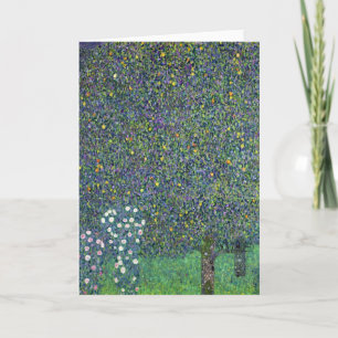 Rozen onder de bomen, c.1905 feestdagen kaart