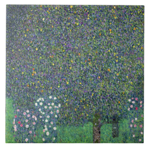 Rozen onder de bomen, c.1905 tegeltje