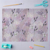 Rozen ondergrondse druppeltjes met lavendel tissuepapier (Craft)