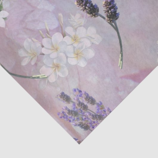 Rozen ondergrondse druppeltjes met lavendel tissuepapier (Detail)